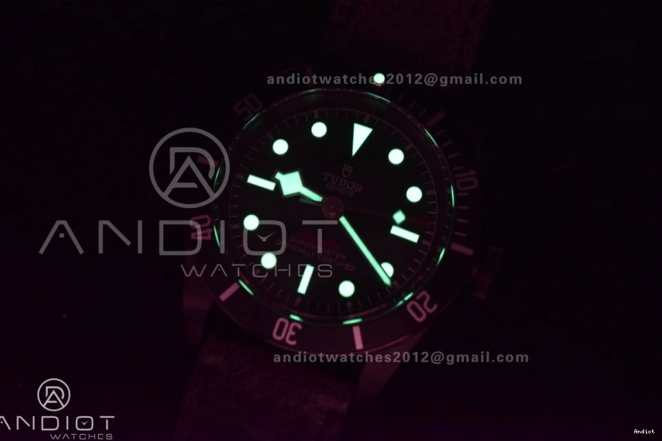 ZF Leather WrinkleFree 1:1 Edition Strap Best Dark 425 on V Bezel DLC Distressed Bay Black Black A2824 Heritage 0716